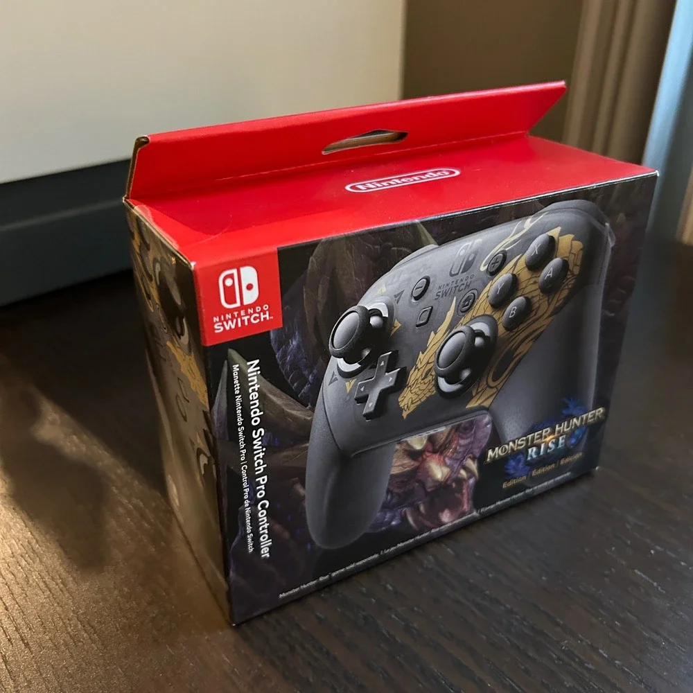Nintendo Switch Pro Controller Monster Hunter Rise Edition Wireless Gamepad